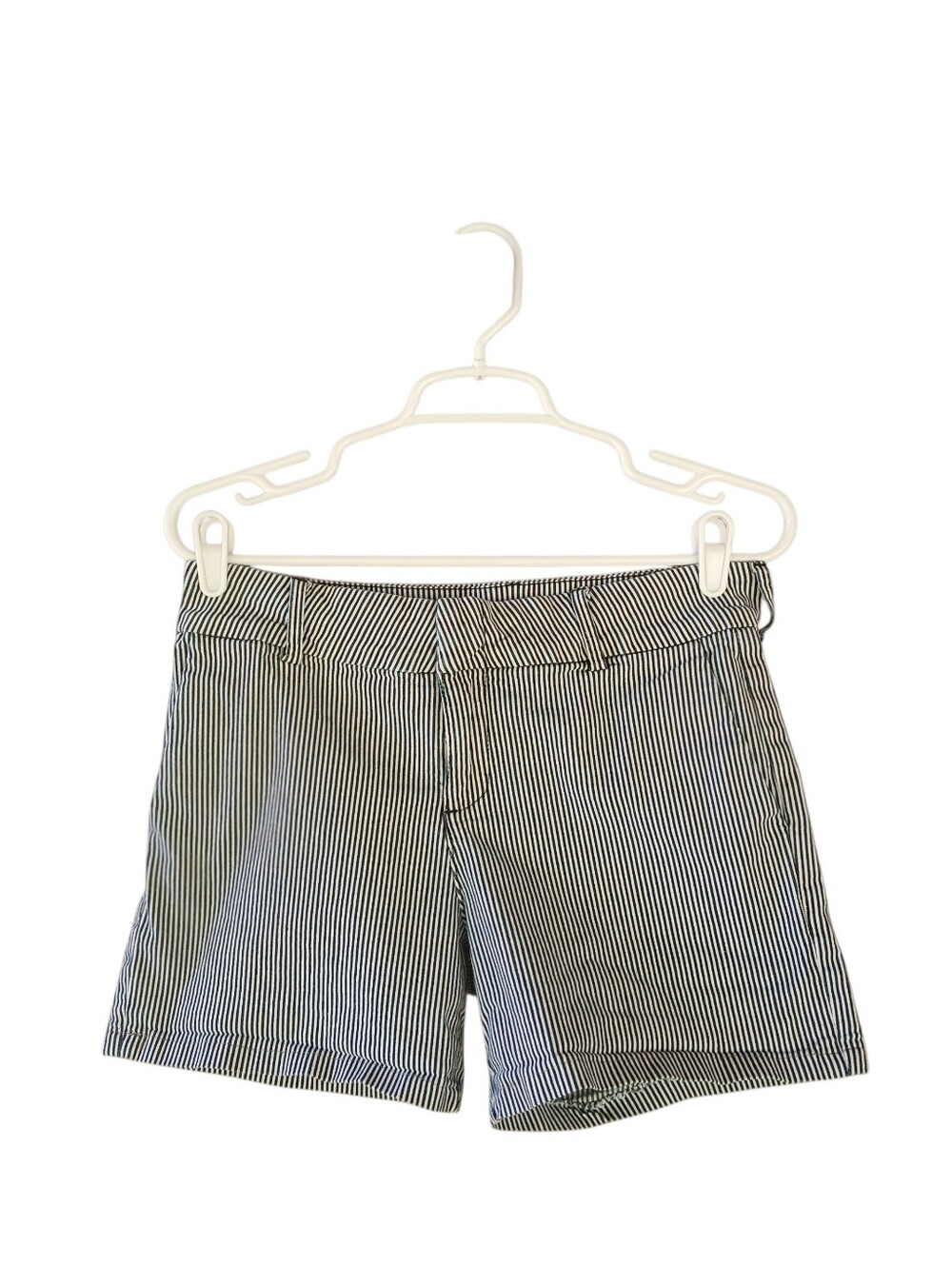 Kut from the Kloth Blue and White Pinstripe Women's Shorts